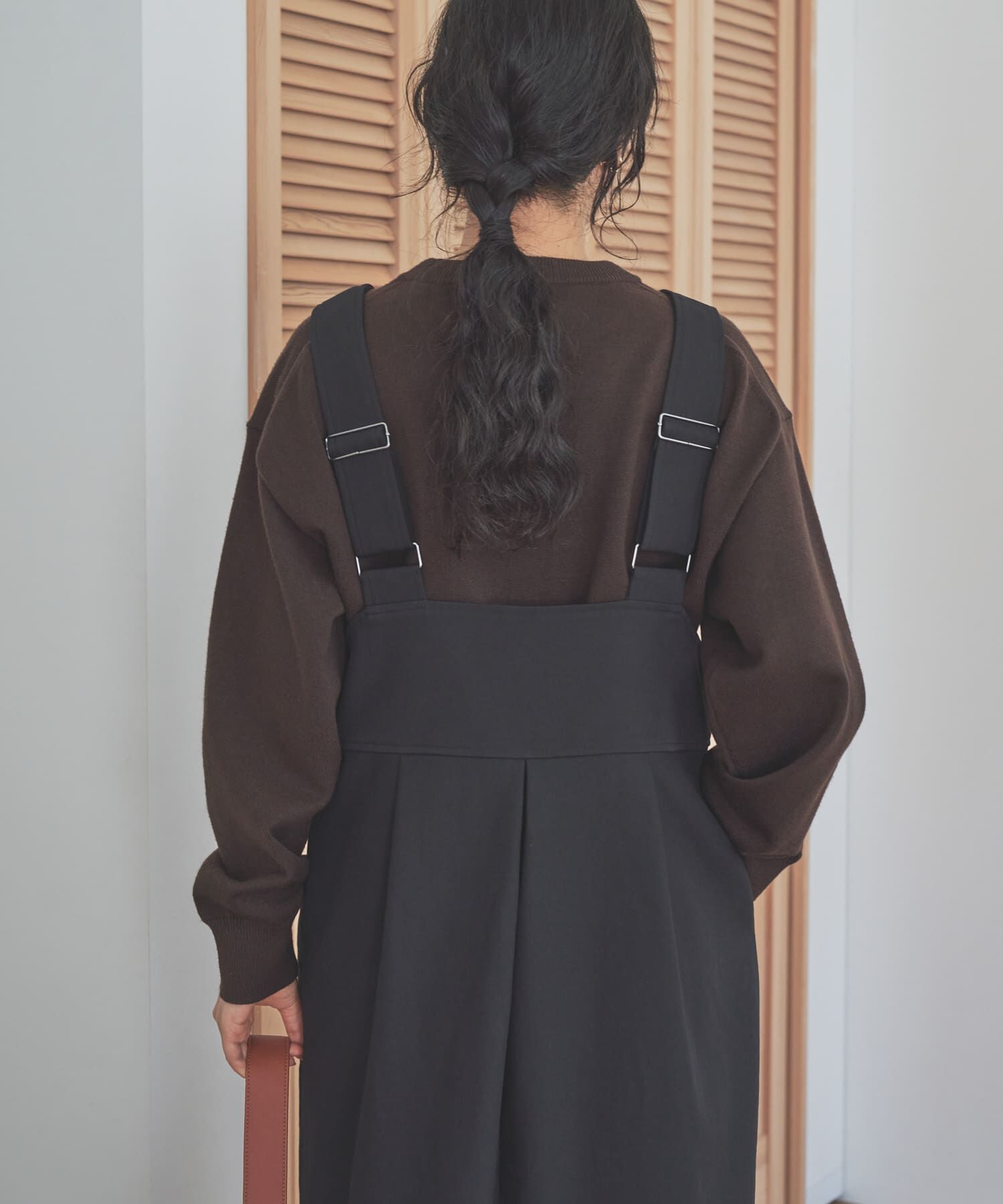 URBAN RESEARCH DOORS「深Uネック切替ジャンパースカート」|ワンピース|