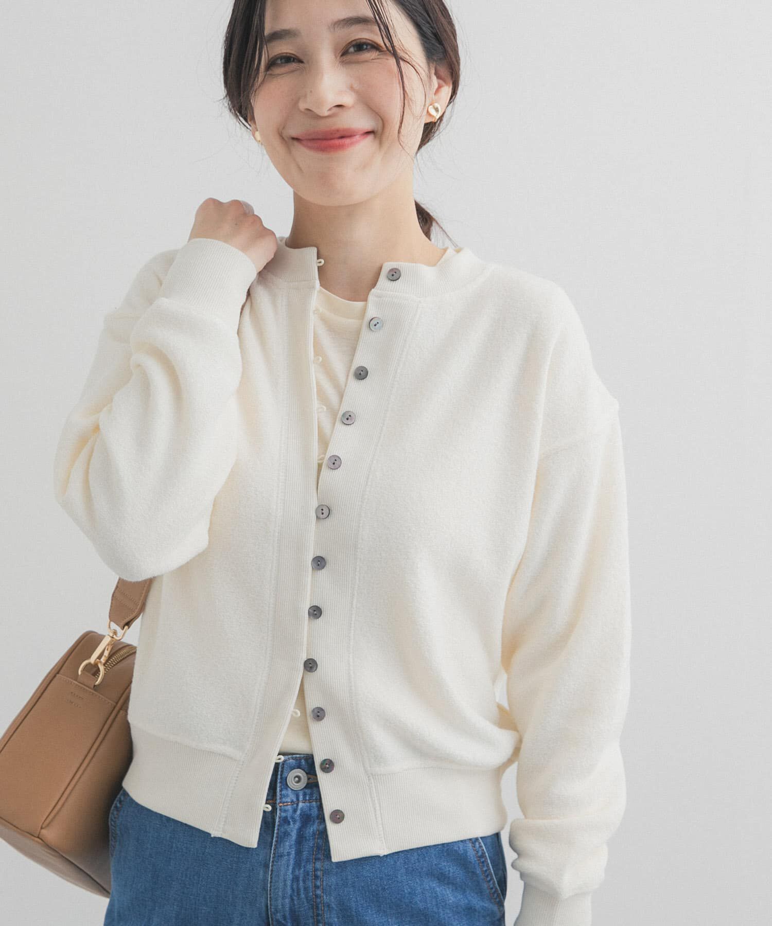 URBAN RESEARCH DOORS「カットブークレーショートカーディガン」|カーディガン|