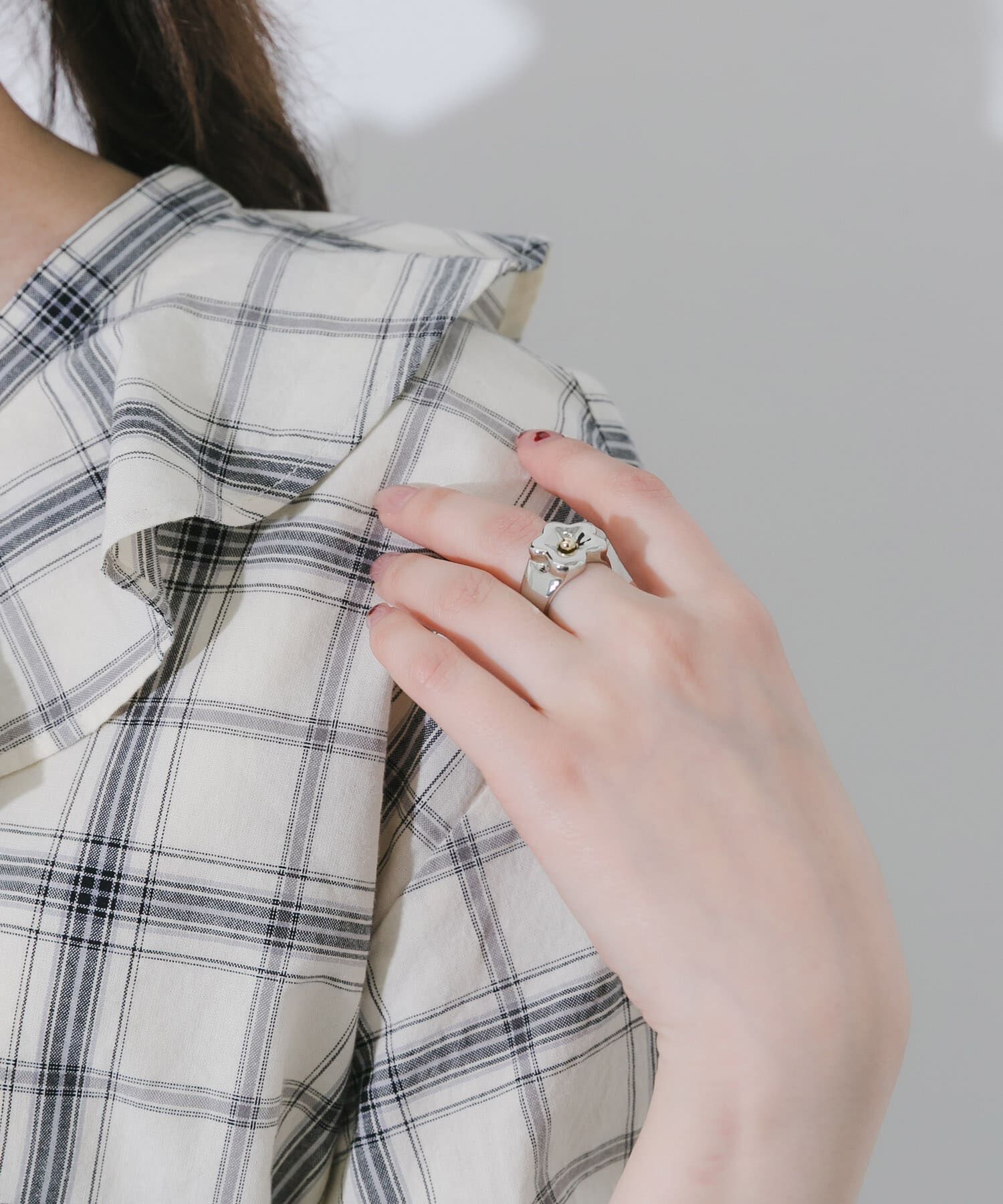 SMELLY「ニュアンスメタルフラワーリング」|リング|