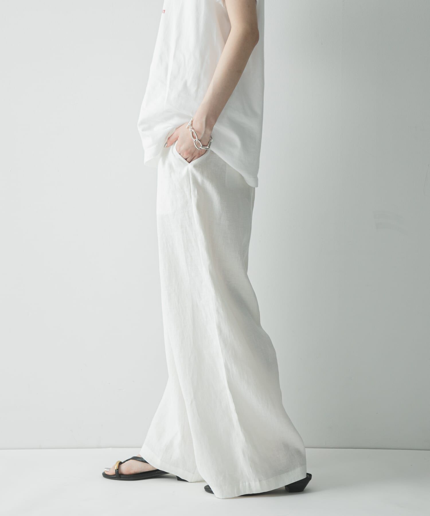 URBAN RESEARCH「『3サイズ展開』リネンイージーワイドスラックス」|その他|