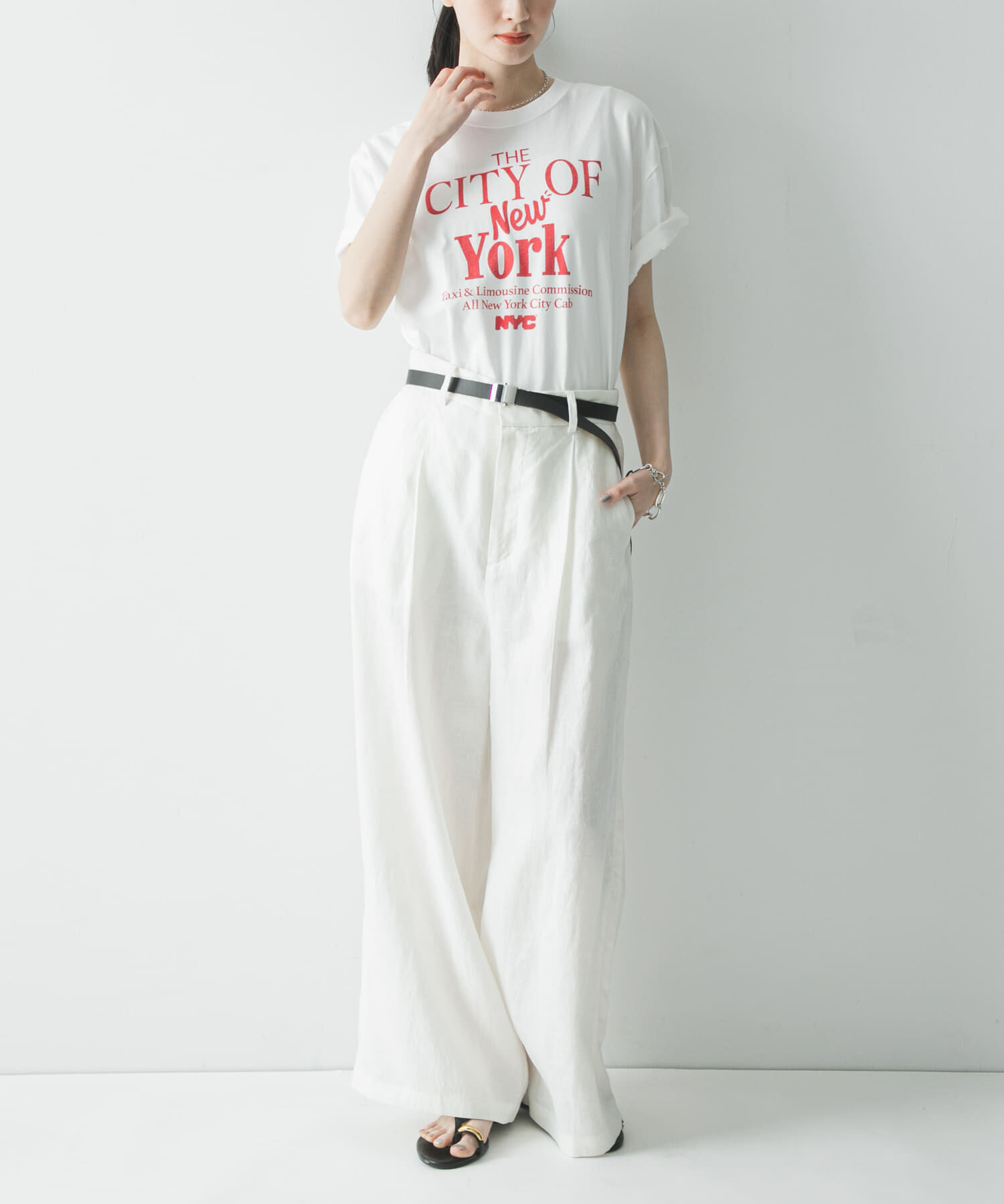 URBAN RESEARCH「『3サイズ展開』リネンイージーワイドスラックス」|その他|