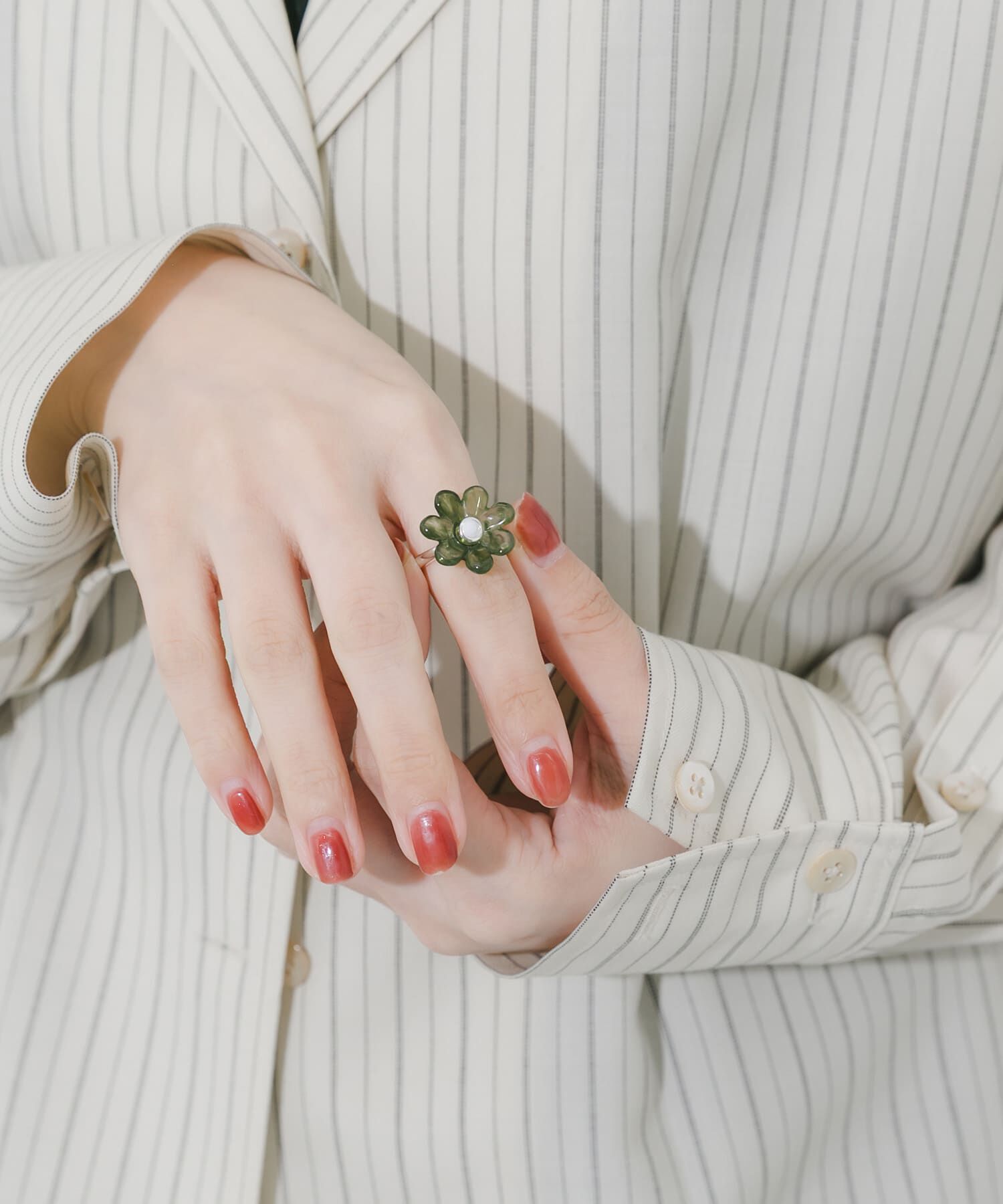 SMELLY「カラーフラワーリング」|リング|