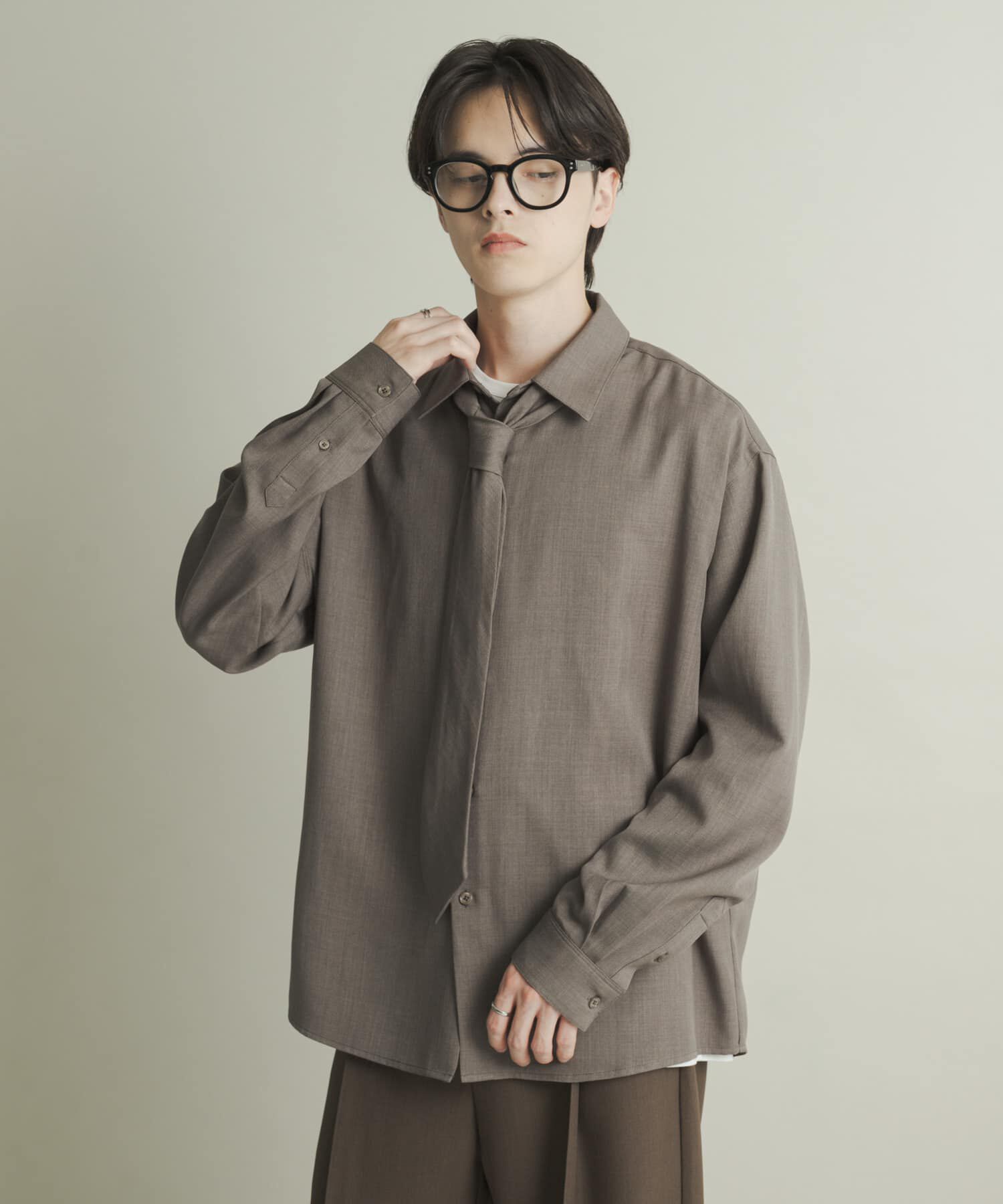 SENSE OF PLACE by URBAN RESEARCH「レギュラーカラーネクタイシャツ」|シャツ・ブラウス|