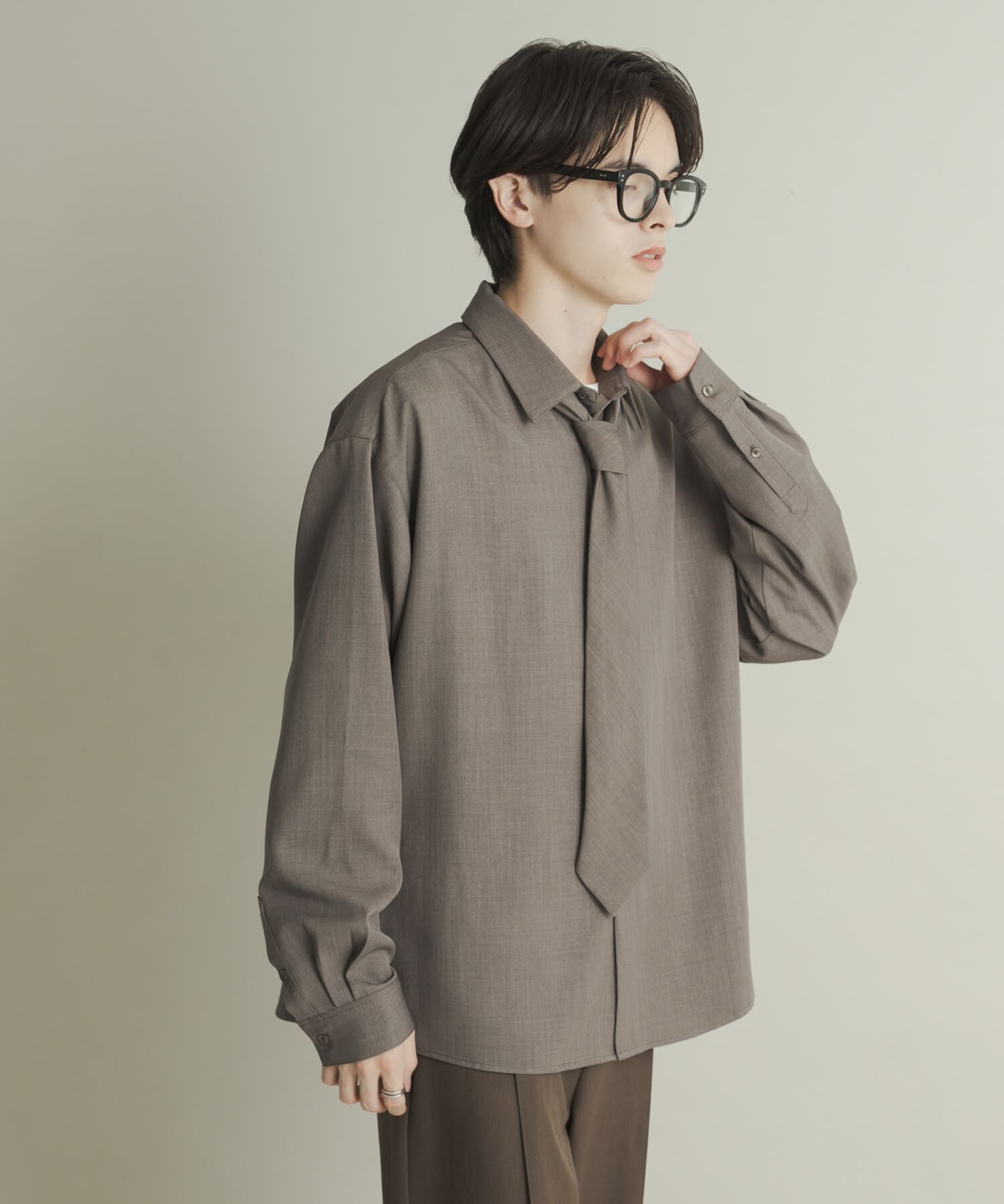 SENSE OF PLACE by URBAN RESEARCH「レギュラーカラーネクタイシャツ」|シャツ・ブラウス|