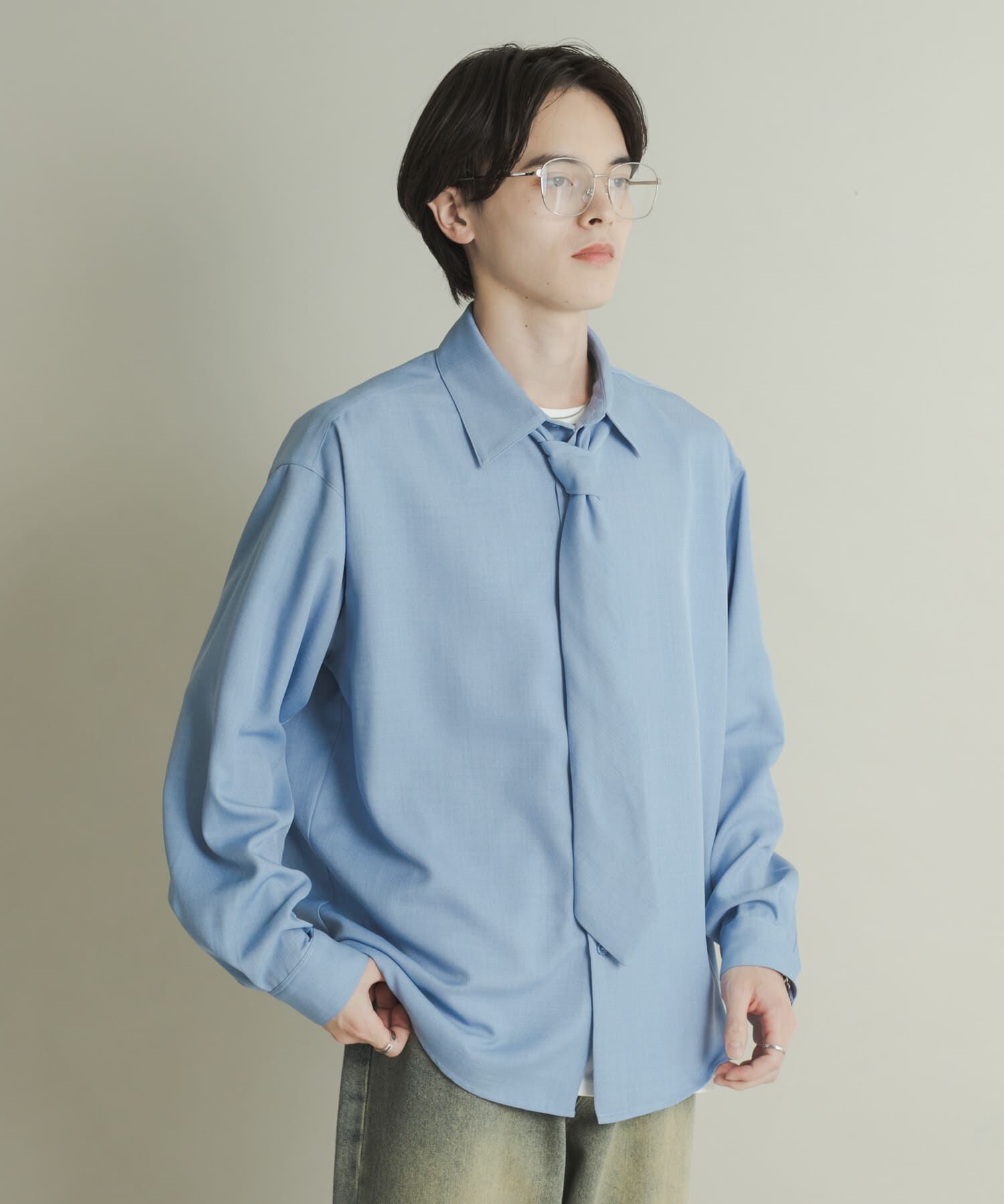 SENSE OF PLACE by URBAN RESEARCH「レギュラーカラーネクタイシャツ」|シャツ・ブラウス|