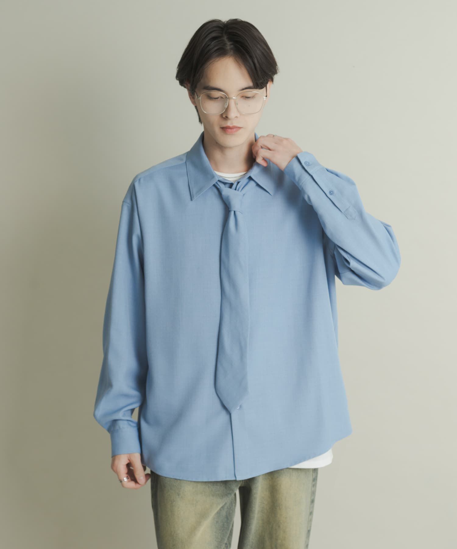 SENSE OF PLACE by URBAN RESEARCH「レギュラーカラーネクタイシャツ」|シャツ・ブラウス|