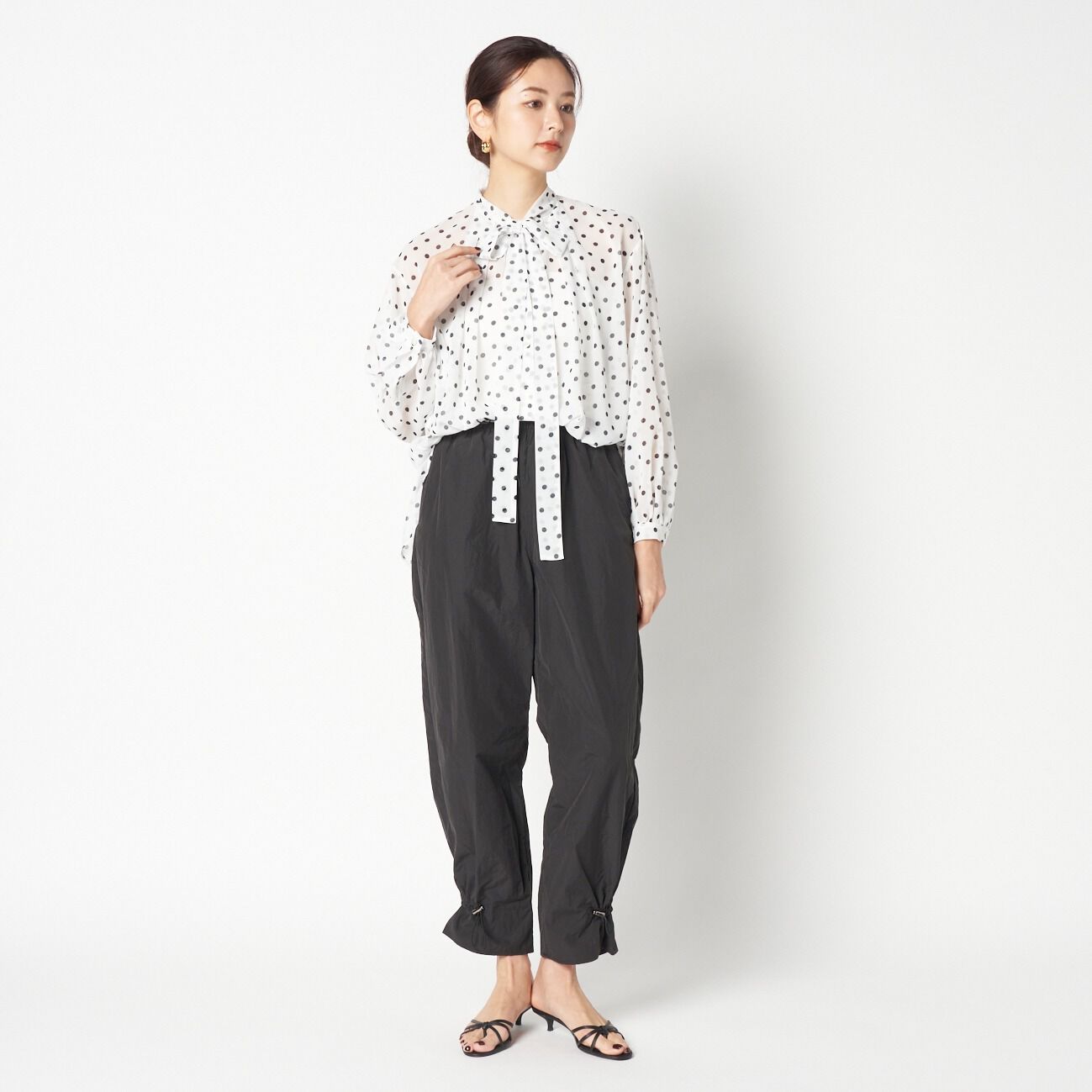 HELIOPOLE「HELIOPOLE DOT BOWTIE BLOUSE」|シャツ・ブラウス|
