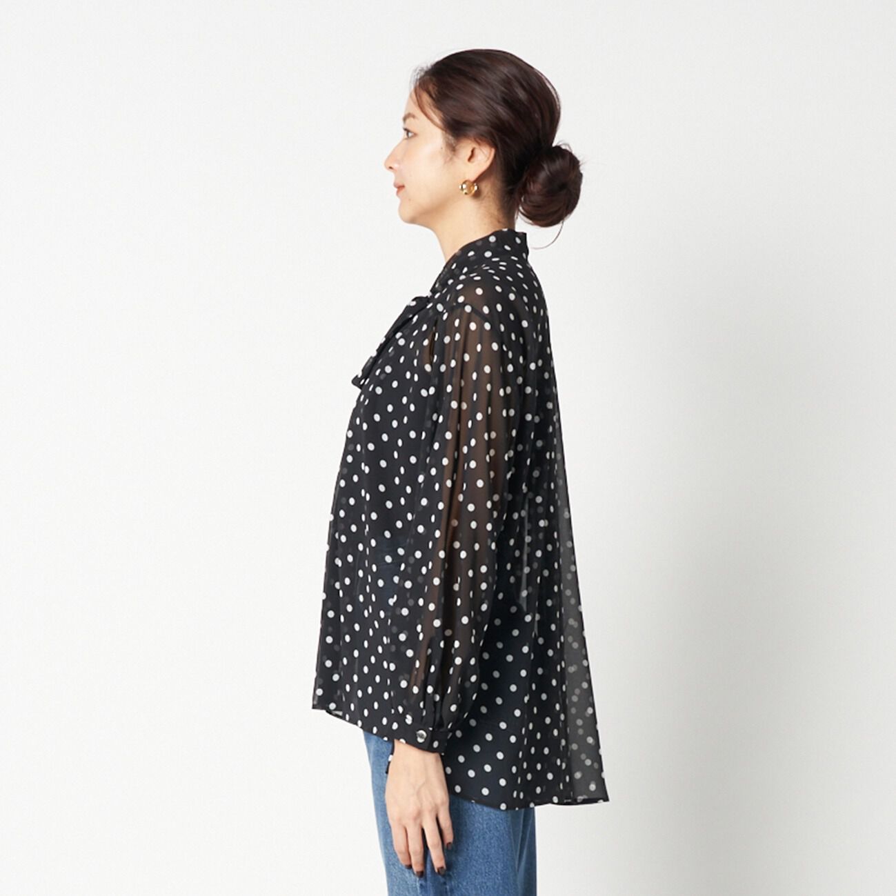 HELIOPOLE「HELIOPOLE DOT BOWTIE BLOUSE」|シャツ・ブラウス|