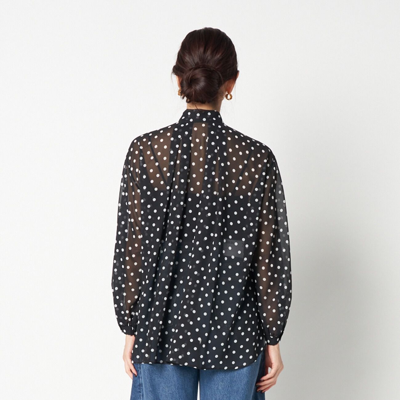 HELIOPOLE「HELIOPOLE DOT BOWTIE BLOUSE」|シャツ・ブラウス|