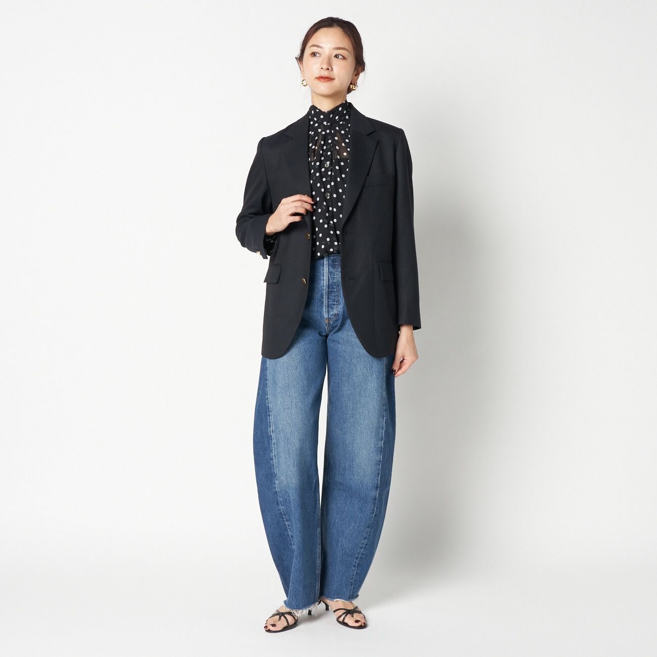 HELIOPOLE「HELIOPOLE DOT BOWTIE BLOUSE」|シャツ・ブラウス|