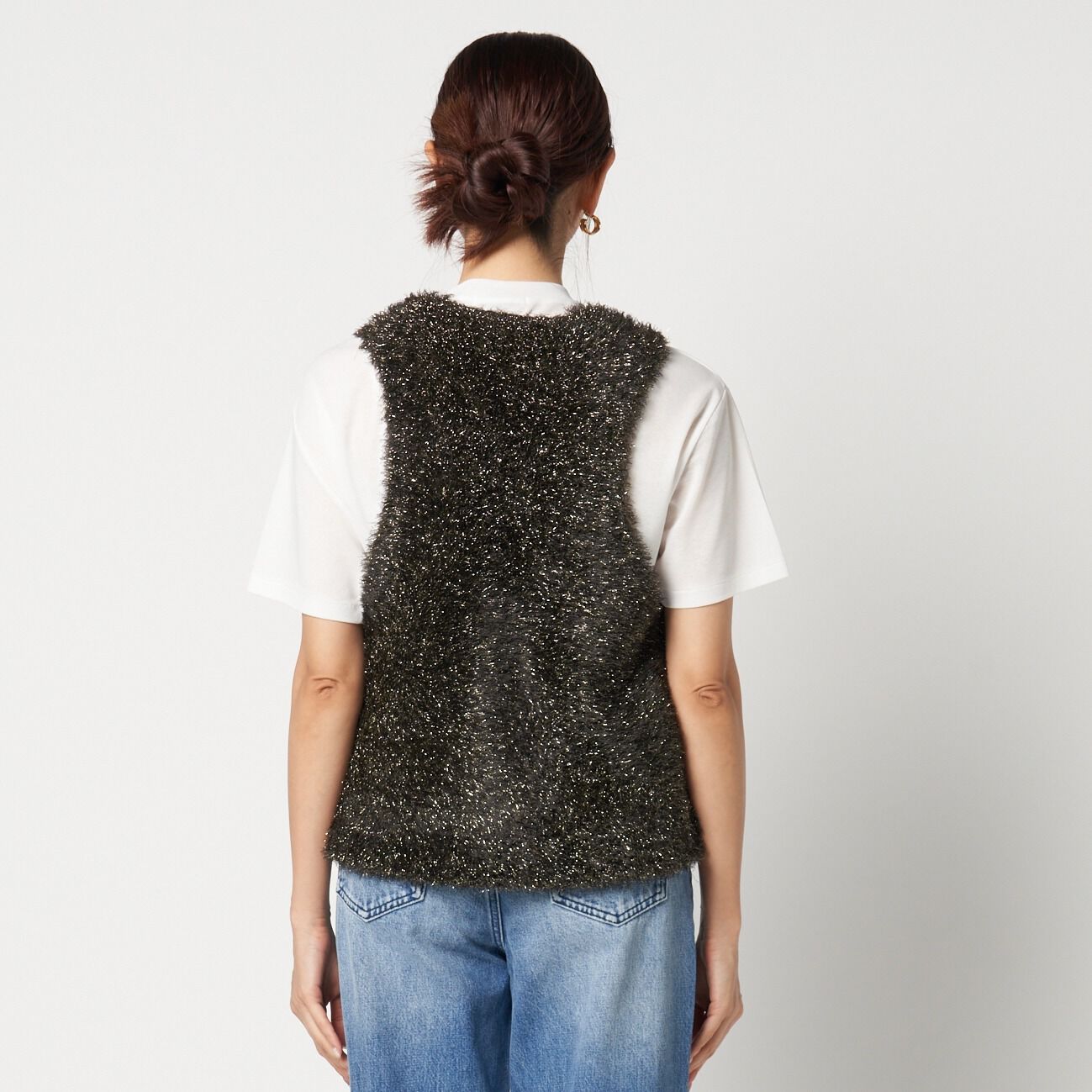 HELIOPOLE「HELIOPOLE GLITTER KNIT GILET」|ニット・セーター|