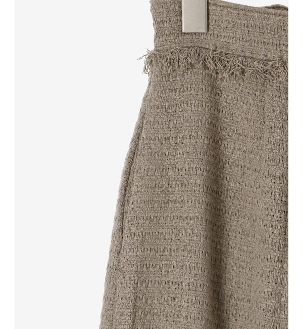 le.coeur blanc「ツイードフリンジストレートスカート」|スカート|