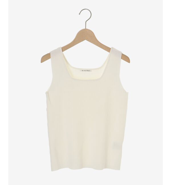  「スクエアニットタンク」|タンクトップ|