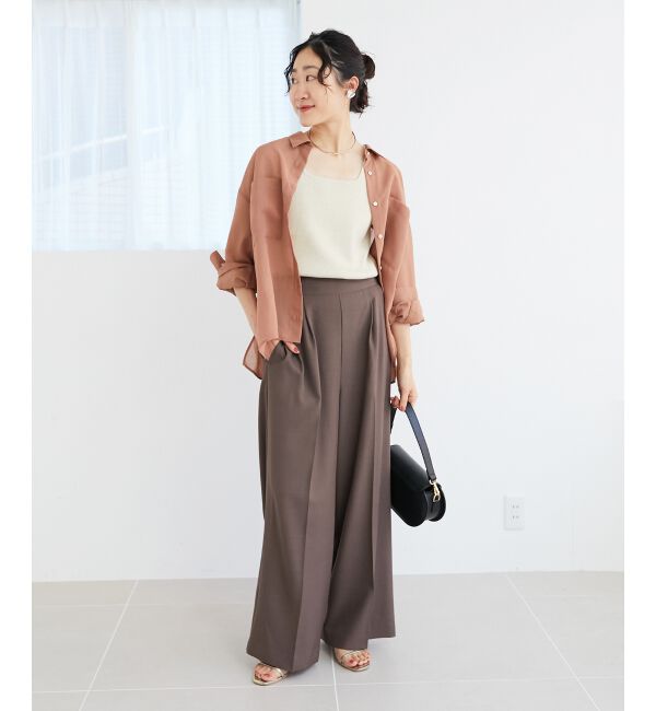  「スクエアニットタンク」|タンクトップ|