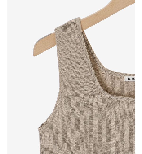  「スクエアニットタンク」|タンクトップ|