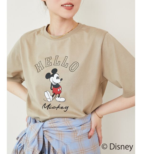  「【Disney】Hello/プリントTシャツ」|Tシャツ・カットソー|
