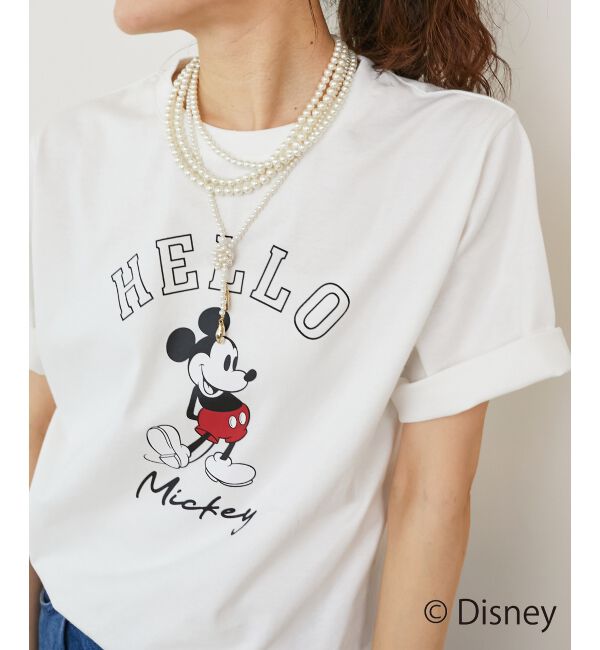  「【Disney】Hello/プリントTシャツ」|Tシャツ・カットソー|