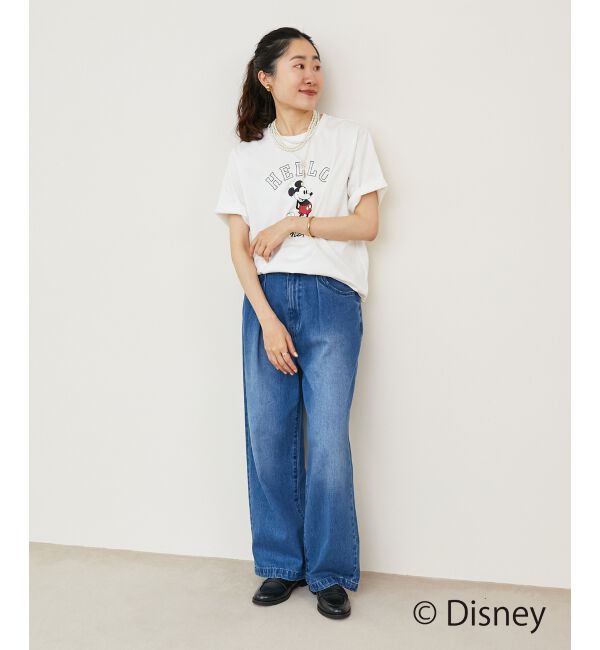  「【Disney】Hello/プリントTシャツ」|Tシャツ・カットソー|