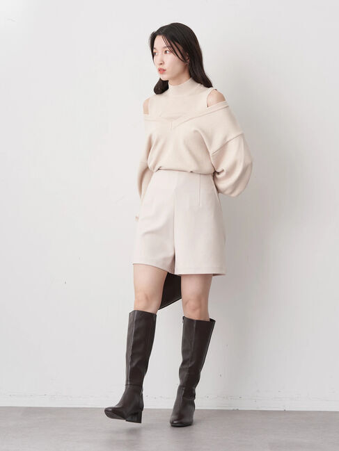 earth music&ecology「レイヤード風ニットプルオーバー」|ニット・セーター|