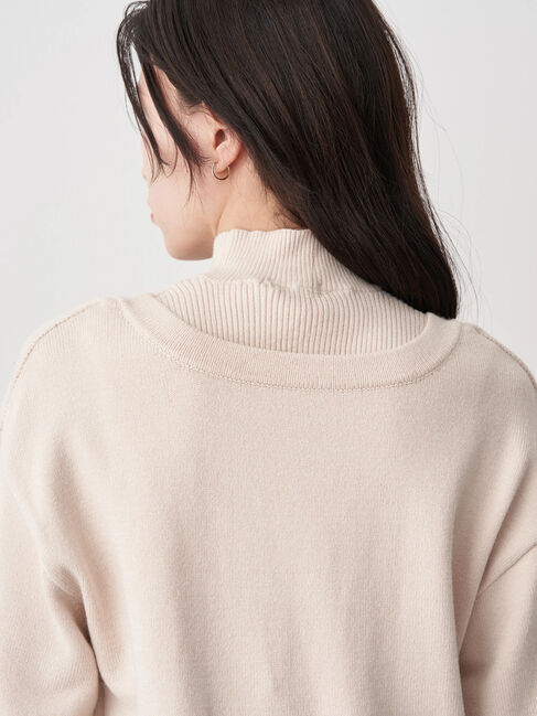 earth music&ecology「レイヤード風ニットプルオーバー」|ニット・セーター|