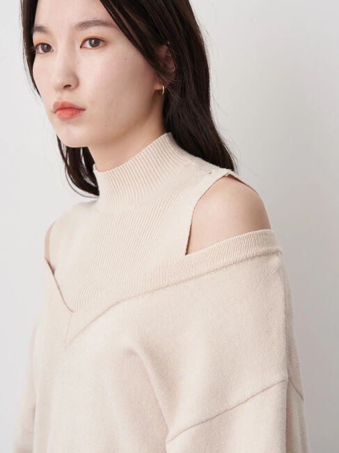 earth music&ecology「レイヤード風ニットプルオーバー」|ニット・セーター|