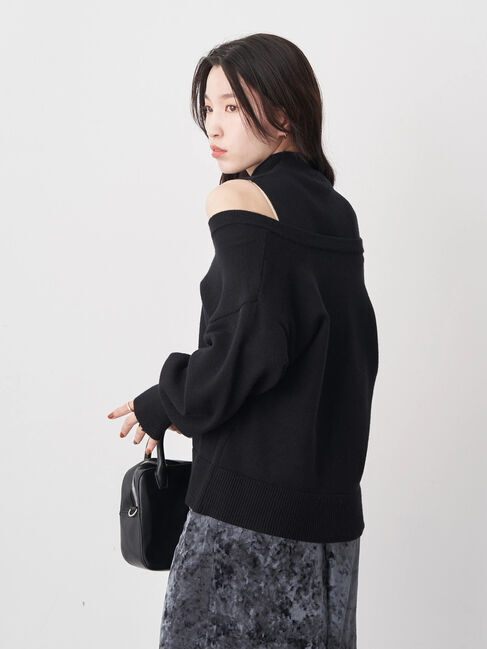 earth music&ecology「レイヤード風ニットプルオーバー」|ニット・セーター|