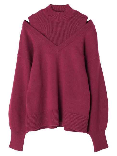 earth music&ecology「レイヤード風ニットプルオーバー」|ニット・セーター|