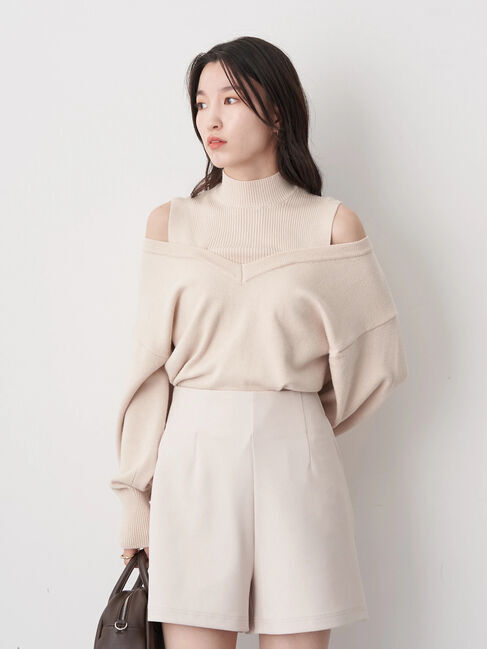 earth music&ecology「レイヤード風ニットプルオーバー」|ニット・セーター|