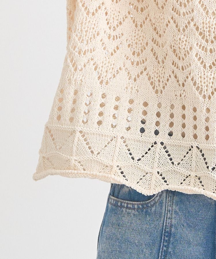 earth music&ecology「スカシニットプルオーバー」|ニット・セーター|