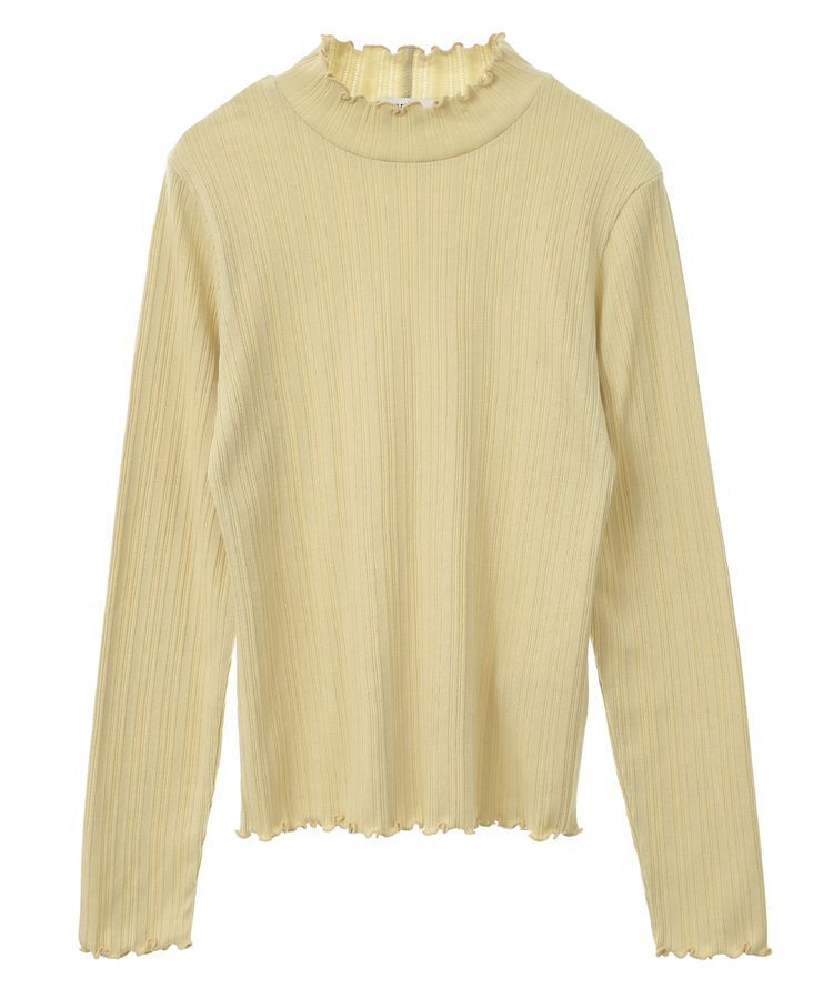 earth music&ecology「ランダムチェーンリブハイネックプルオーバー」|Tシャツ・カットソー|