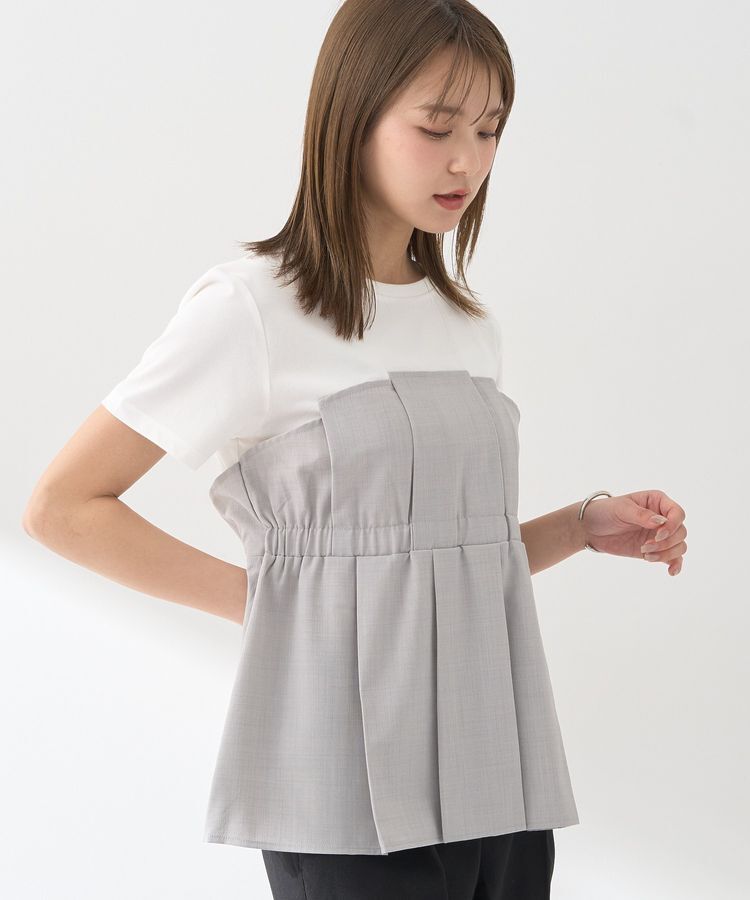 earth music&ecology「ビスチェドッキングプルオーバー」|Tシャツ・カットソー|Gray