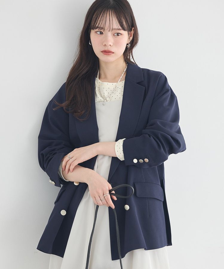 earth music&ecology「ダブルジャケット」|テーラードジャケット|Dark Navy