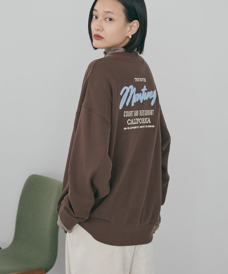 AMERICAN HOLIC「サガラ刺繍裏毛プルオーバー」|Tシャツ・カットソー|Brown