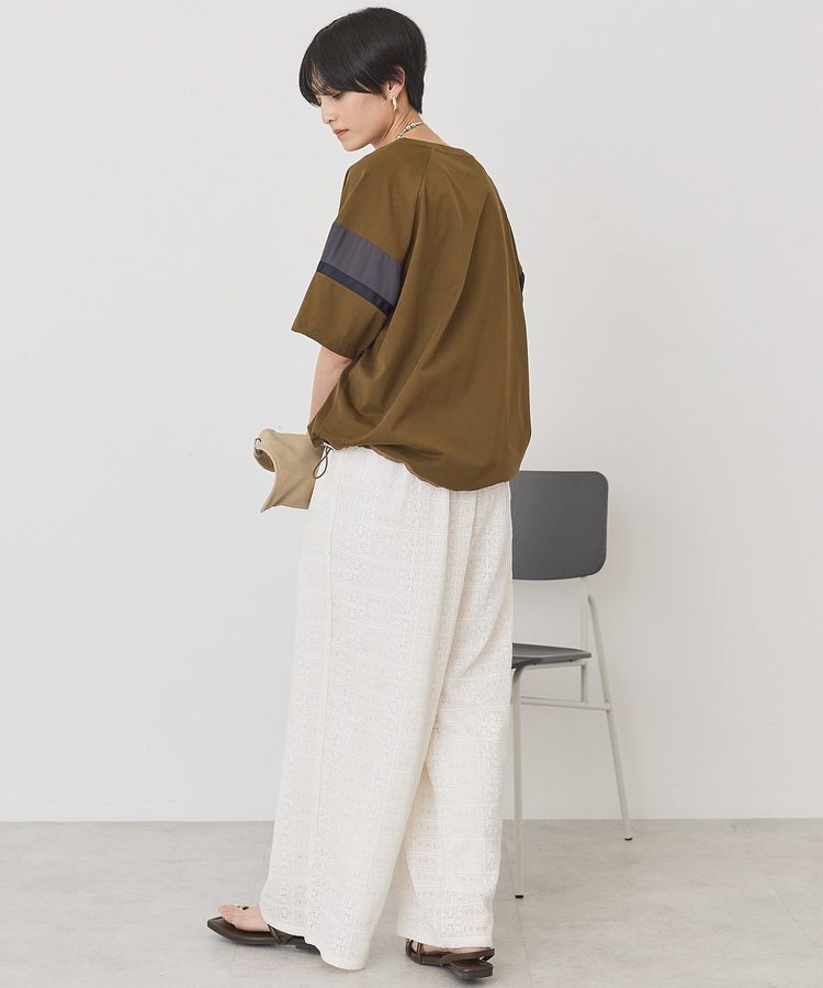 AMERICAN HOLIC「異素材ラインプルオーバー」|Tシャツ・カットソー|