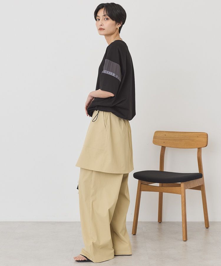 AMERICAN HOLIC「異素材ラインプルオーバー」|Tシャツ・カットソー|