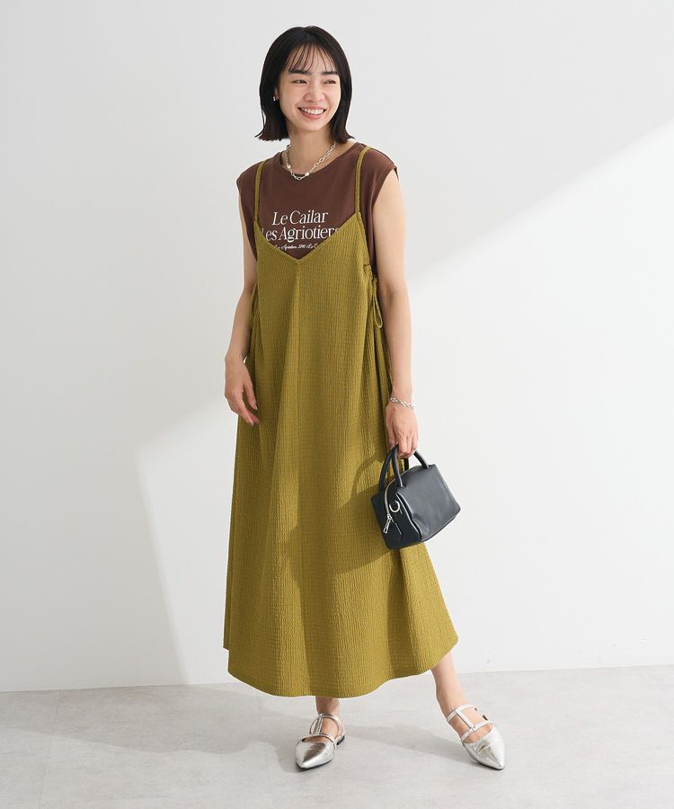 Green Parks「ノースリーブフェミニンロゴプルオーバー」|Tシャツ・カットソー|