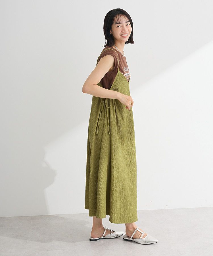Green Parks「表面感脇リボンキャミワンピース」|ワンピース|