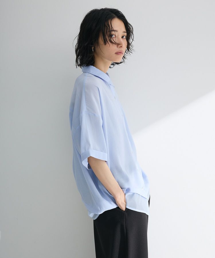 Green Parks「裾レイヤードショートスリーブシャツⅡ」|シャツ・ブラウス|