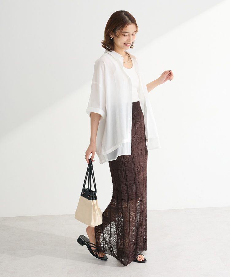 Green Parks「裾レイヤードショートスリーブシャツⅡ」|シャツ・ブラウス|