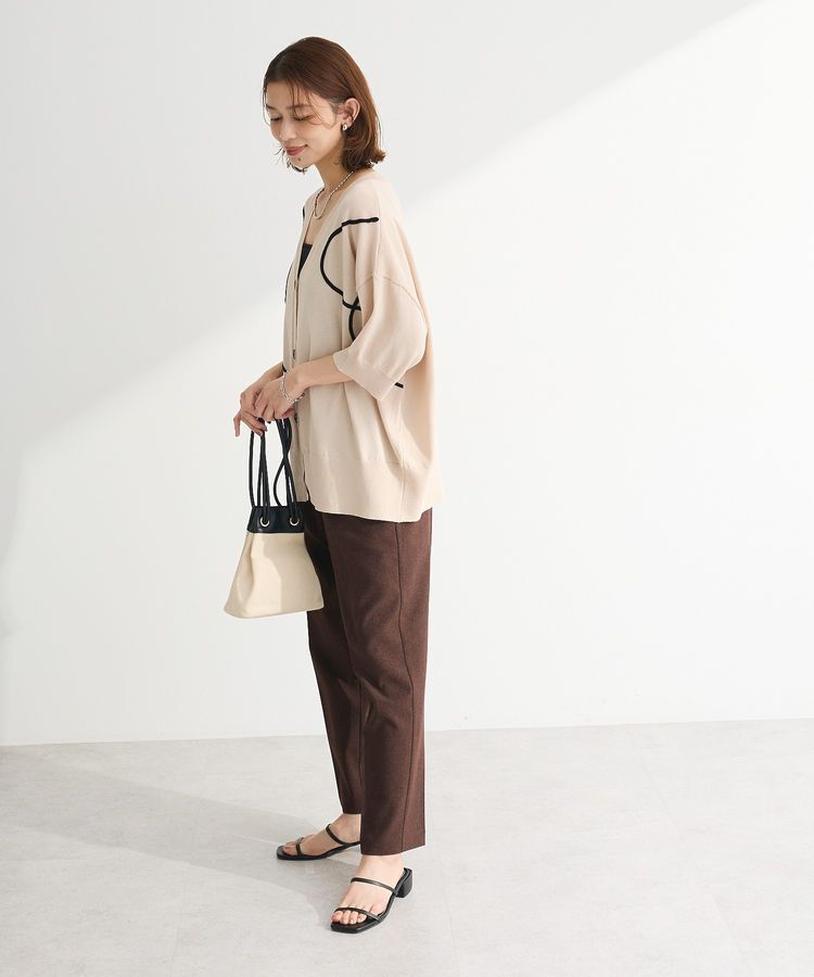 Green Parks「刺繍コードVネックカーディガン」|カーディガン|