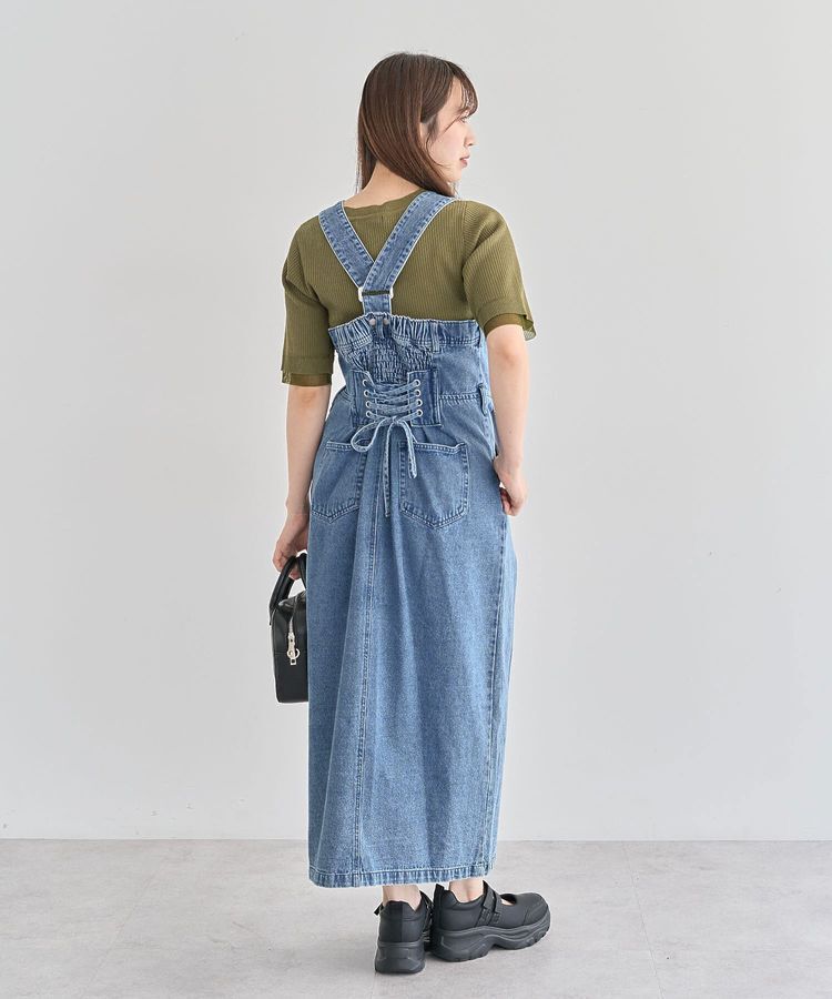 Green Parks「・SUGAR SPOON 2wayデニムジャンスカ」|ジャンパースカート|
