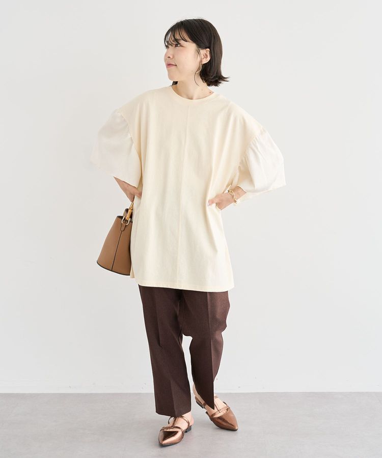 Green Parks「袖サテンドッキングチュニック」|チュニック|