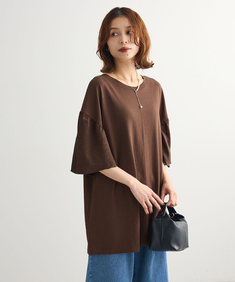 Green Parks「袖サテンドッキングチュニック」|チュニック|