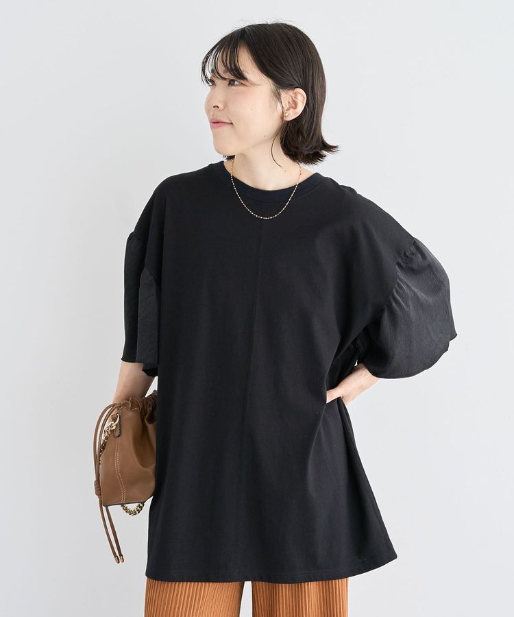 Green Parks「袖サテンドッキングチュニック」|チュニック|