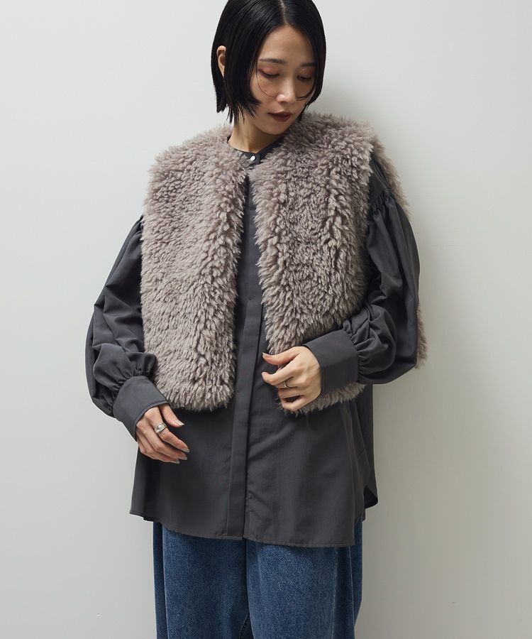 Green Parks「・ELENCARE DUE シープファーベスト」|ベスト・ジレ|