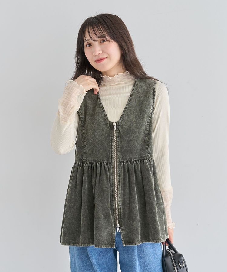 Green Parks「・ELENCARE DUE ケミカルコーデュロイベスト」|ベスト・ジレ|Green