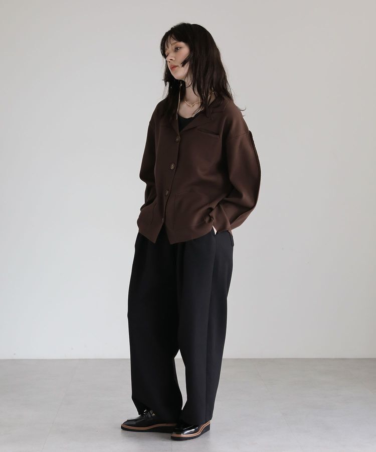 Green Parks「・ELENCARE DUE ニットシングルジャケット」|カーディガン|