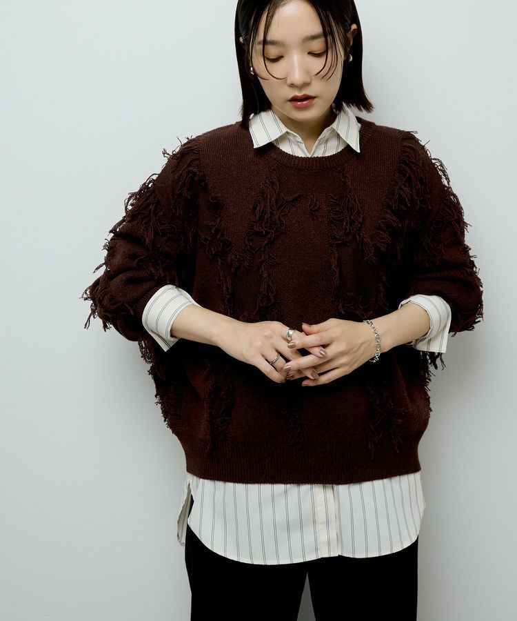 Green Parks「フリンジニットプルオーバー」|ニット・セーター|