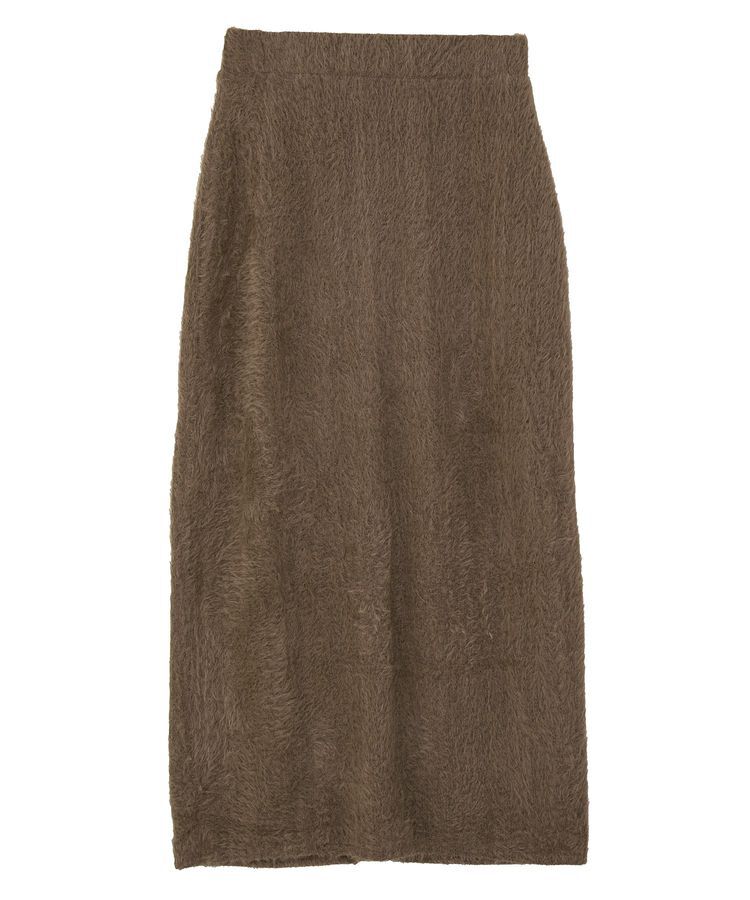 Green Parks「楽ちんシャギーIラインスカート」|タイト|