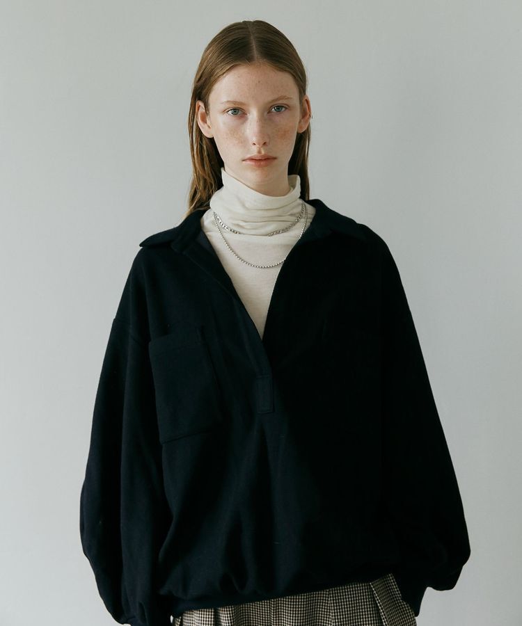 GARAGE OF GOOD CLOTHING「【日本製】ウール混スキッパーリブプルオーバー」|Tシャツ・カットソー|